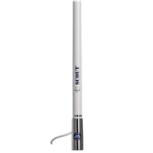 Scout Titan Series 4' White VHF Antenna 3dB Stainless Steel Ferule with 5M RG-58 Includes PL-259