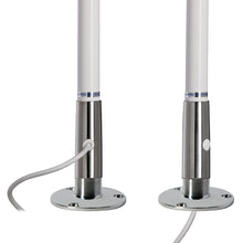Scout Titan Series 4' White VHF Antenna 3dB Stainless Steel Ferule with 5M RG-58 Includes PL-259
