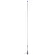 Scout Titan Series 4' White VHF Antenna 3dB Stainless Steel Ferule with 5M RG-58 Includes PL-259