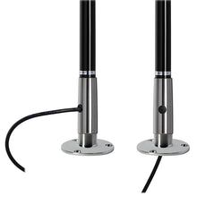 Scout Titan Series 4' Black VHF Antenna 3dB Stainless Steel Ferule with 5M RG-58 Includes PL-259