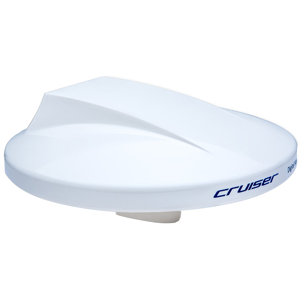 Scout Cruiser 10" White TV Antenna Omnidirectional with 20M, 75 ohms, Cable