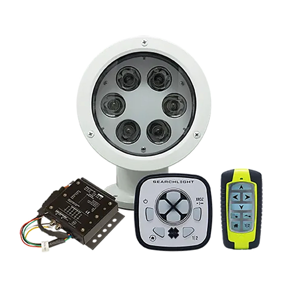 ACR RCL-50 LED White Searchlight with URP-103 Wired Point Pad, URC-104 Master Controller & URC-103 Wireless Handheld Remote