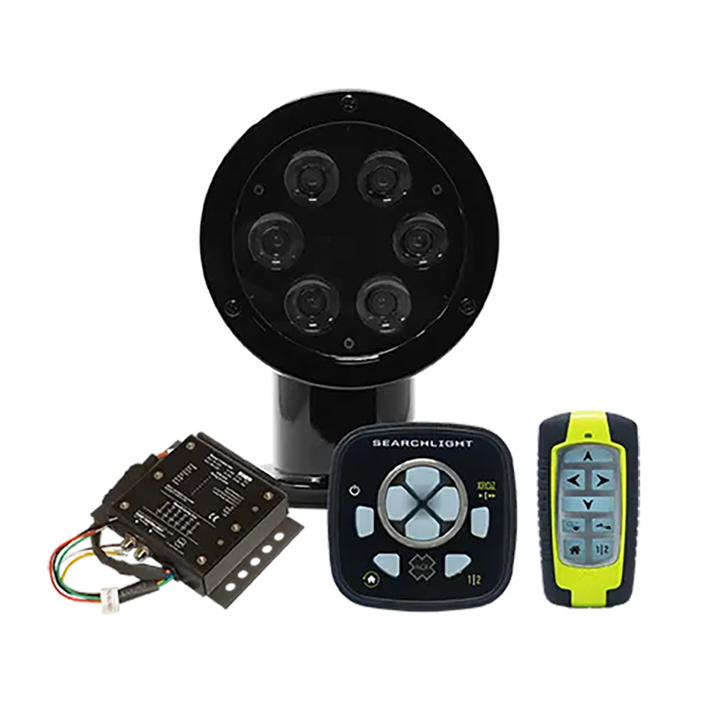 ACR RCL-50 LED Black Searchlight with URP-103 Wired Point Pad, URC-104 Master Controller & URC-103 Wireless Handheld Remote