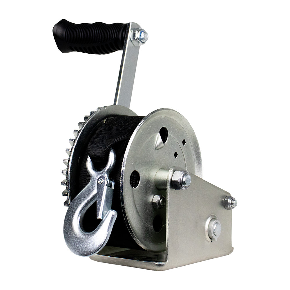 Powerwinch Utility Series Winch 1,600lb, 6" Crank Arm - Zinc