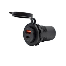 Bluewater Round Dual USB/USB-C Charger