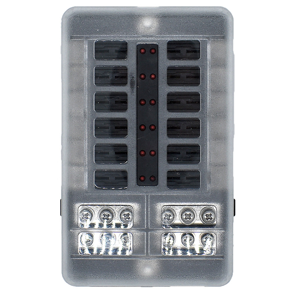 Bluewater 12 Position Fuse Block with LEDs