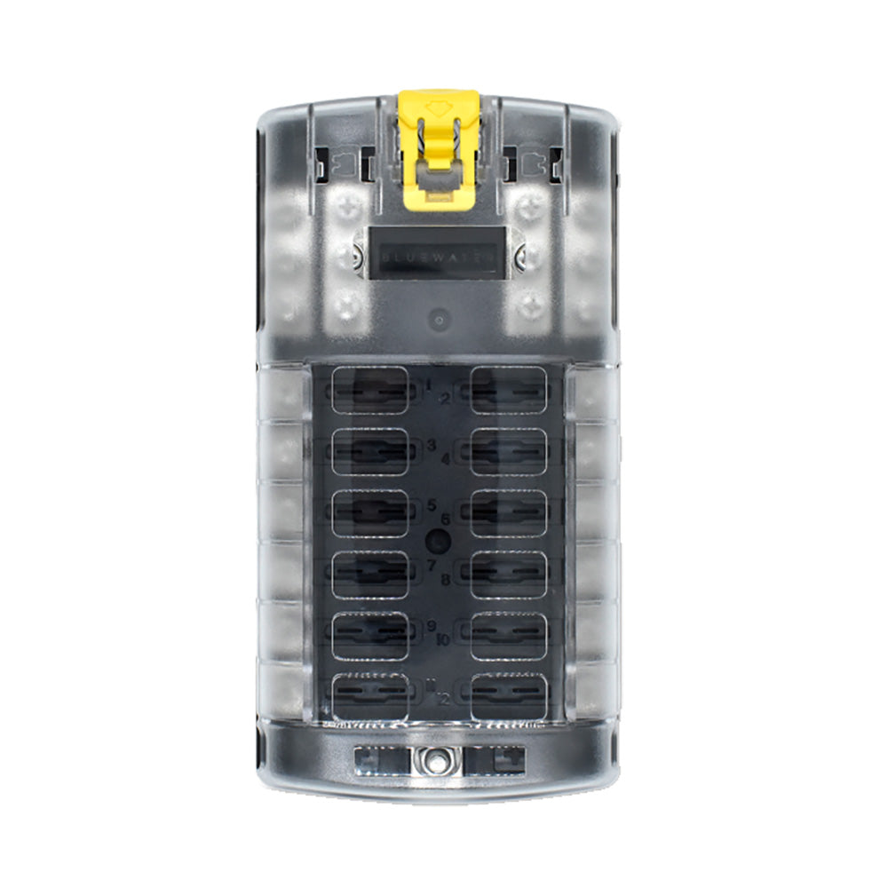 Bluewater 12 Position Fuse Block ATC with Yellow Slide