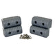 Caliber BunkWrap End Cap 2x4" Grey Accessory Kit with Stainless Steel Hardware *4-Pack