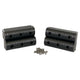 Caliber BunkWrap End Cap 2x6" Black Accessory Kit with Stainless Steel Hardware *4-Pack