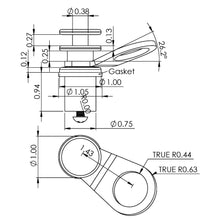 TACO Aluminum Quick-Release Fender Lock for Pontoon Boats
