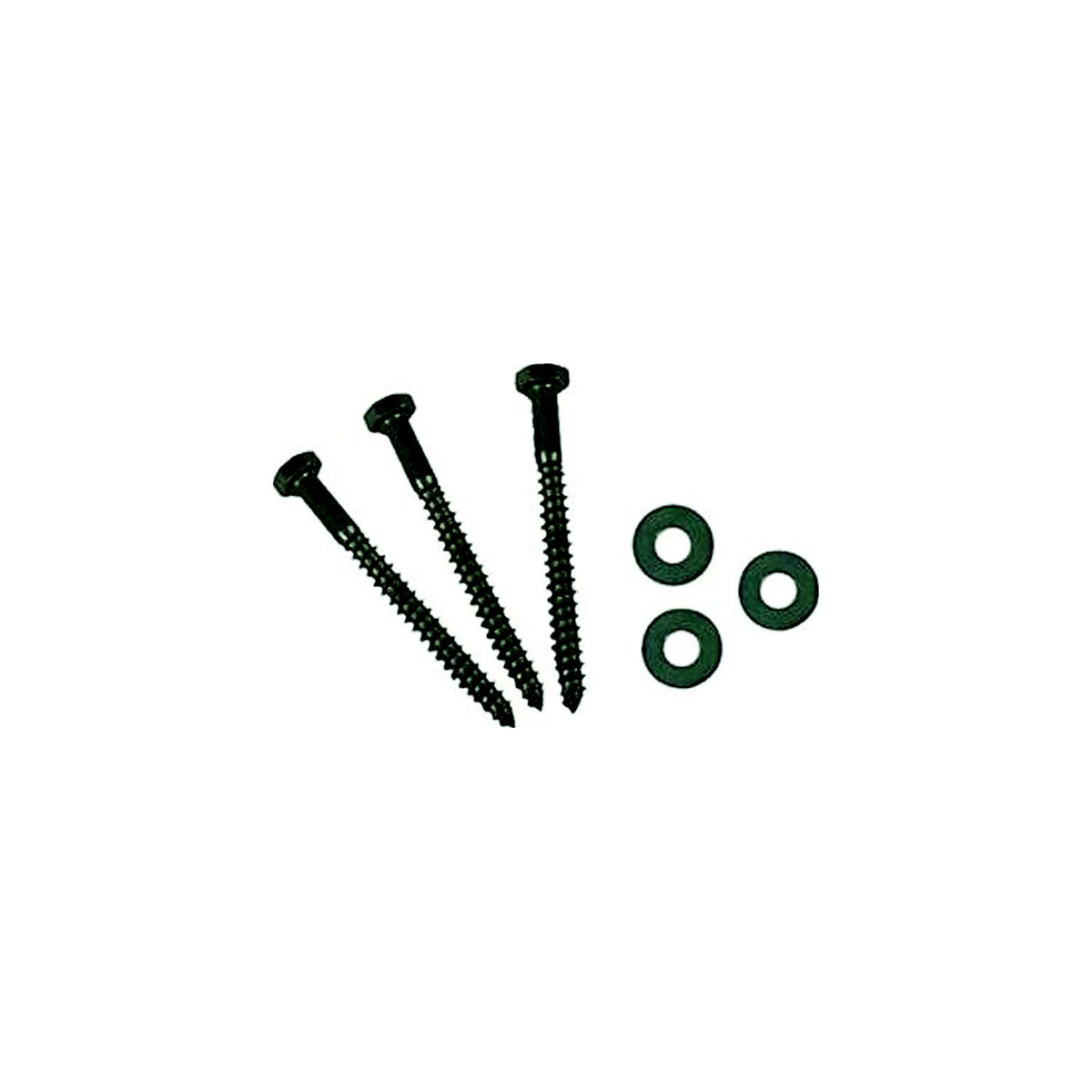AP Products 012LW25 3/8 x 4 Hex Lag Screw with Washers, 25 Pack