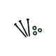 AP Products 012LW25 3/8 x 4 Hex Lag Screw with Washers, 25 Pack