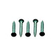 AP Products Pan Head Square Recess Screw, 8 x 1, Black, 500/pk
