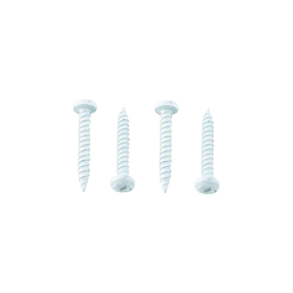 AP Products Pan Head Square Recess Screw, 8 x 1, White, 50/pk