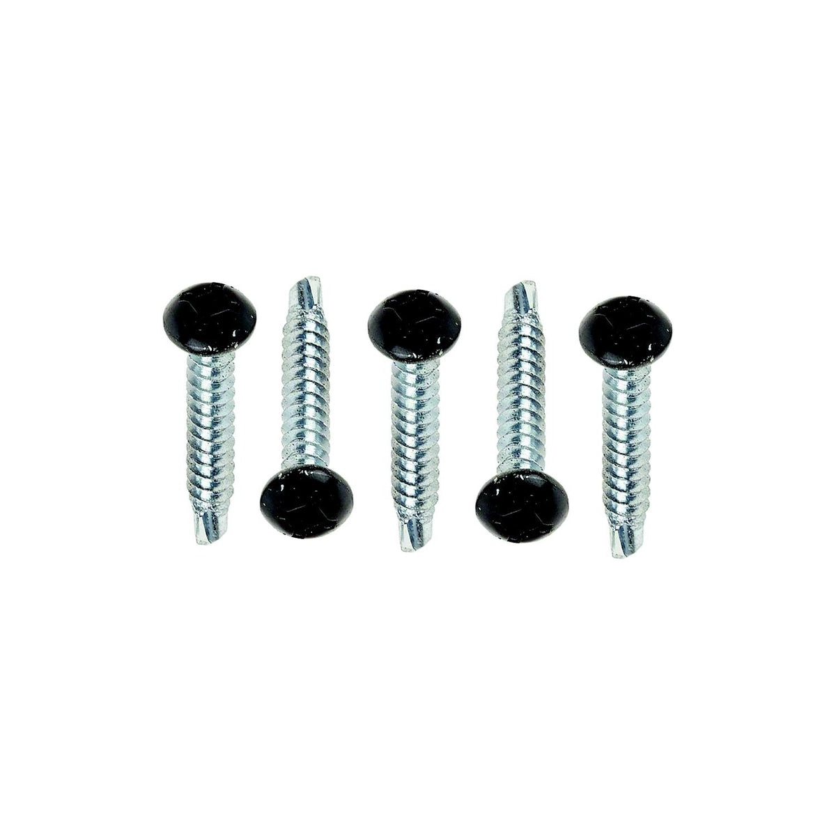 AP Products Pan Head Tri-Screw Self-Drilling, 8 x 1, Black, 500/pk