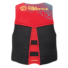 Full Throttle Men's Rapid-Dry Flex-Back Life Jacket - L - Red/Black