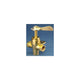 Moeller Brass Three-Way Valve, 1/4" FNPT