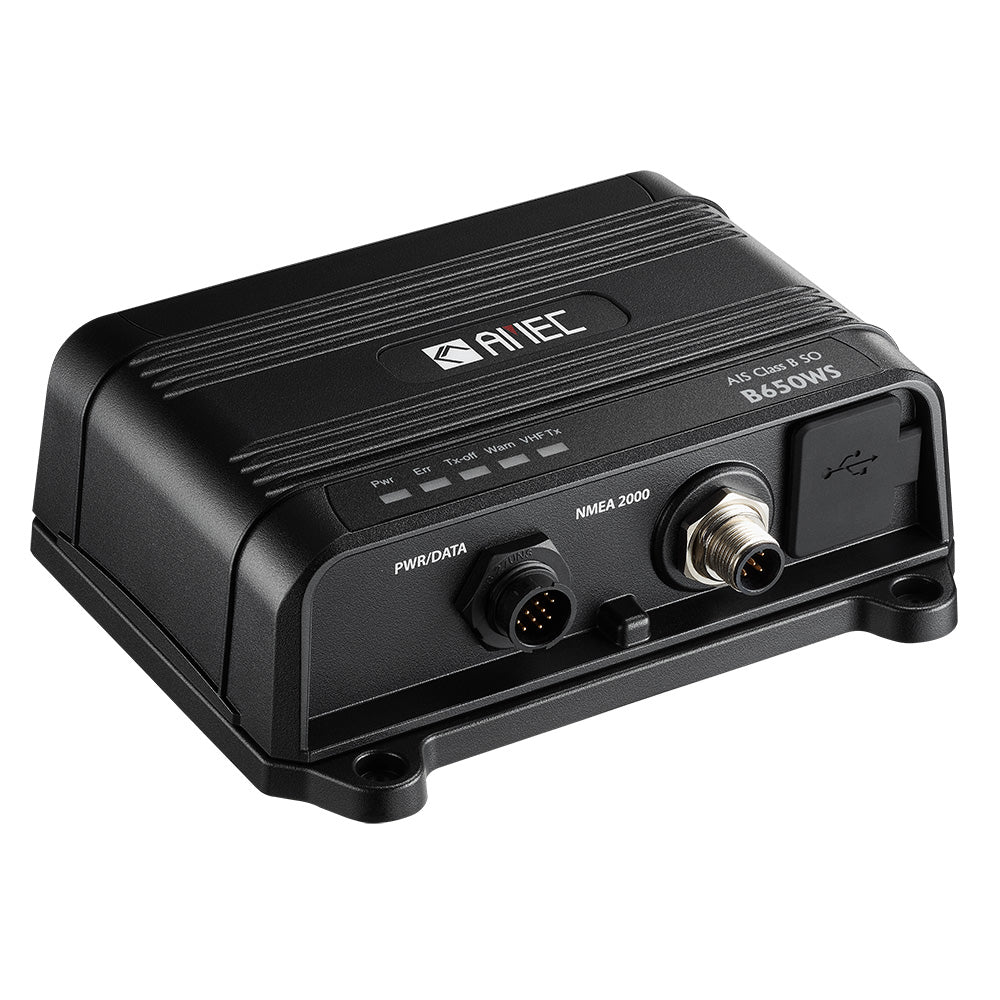 AMEC B650WS Class B AIS Transceiver with WI-FI & VHF Antenna Splitter - 5W-SOTDMA, NMEA 2000, NMEA 0183, USB