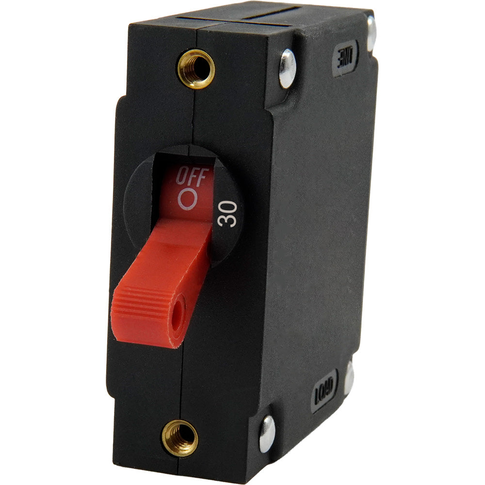 Egis A Series Red Toggle Panel Mount Circuit Breaker - Single Pole 30A