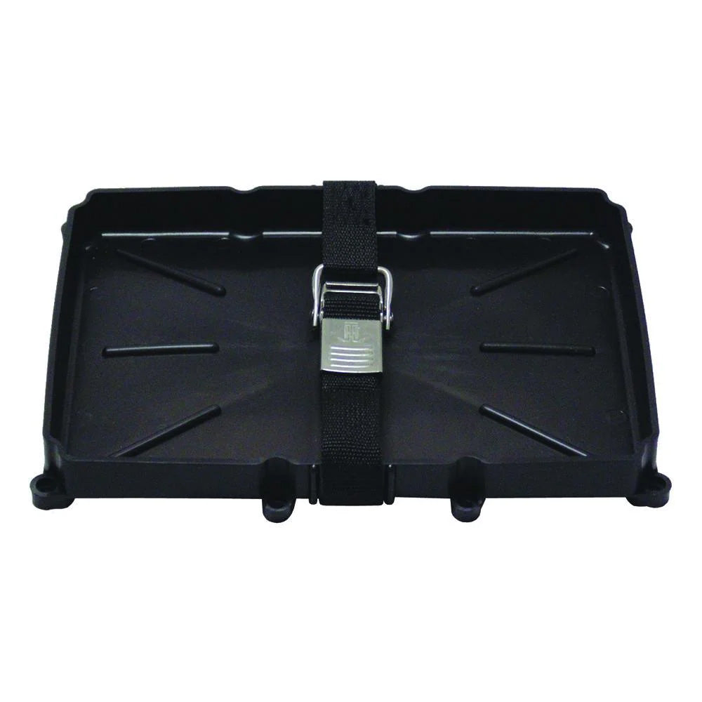 T-H Marine 24 Series Battery Holder Tray with Stainless Buckled Strap