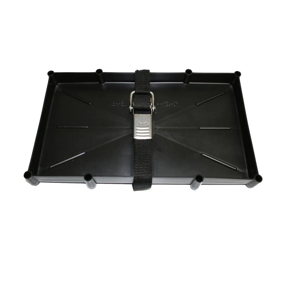 T-H Marine 31 Series Battery Holder Tray with Stainless Buckled Strap