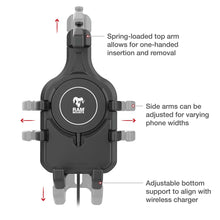 Ram Mount RAM® Quick-Grip™ Pro with Ball & Qi2 15W Wireless Charger