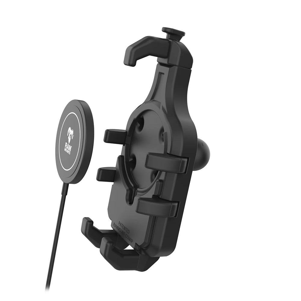 Ram Mount RAM® Quick-Grip™ Pro with Ball & Qi2 15W Wireless Charger