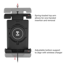 Ram Mount RAM® Quick-Grip™ Pro XL with Ball & Qi2 15W Wireless Charger