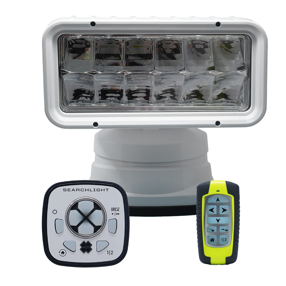 ACR RCL-200 White Wireless LED Searchlight with URP-103 Wired Point Pad & URH-103 Wireless Handheld Remote