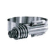 Trident Marine Stainless Steel Constant Torque Clamp 5/8" Band, Hose I.D. - 4-1/8" to 4-1/2", Hose O.D. - 4.75" to 5.625"