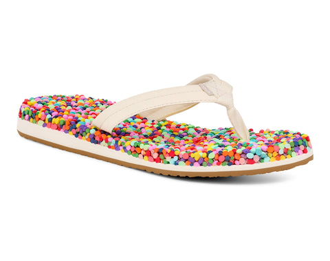 Sanuk Women's Bubblecush 1169930 — 8 / Rainbow Confetti