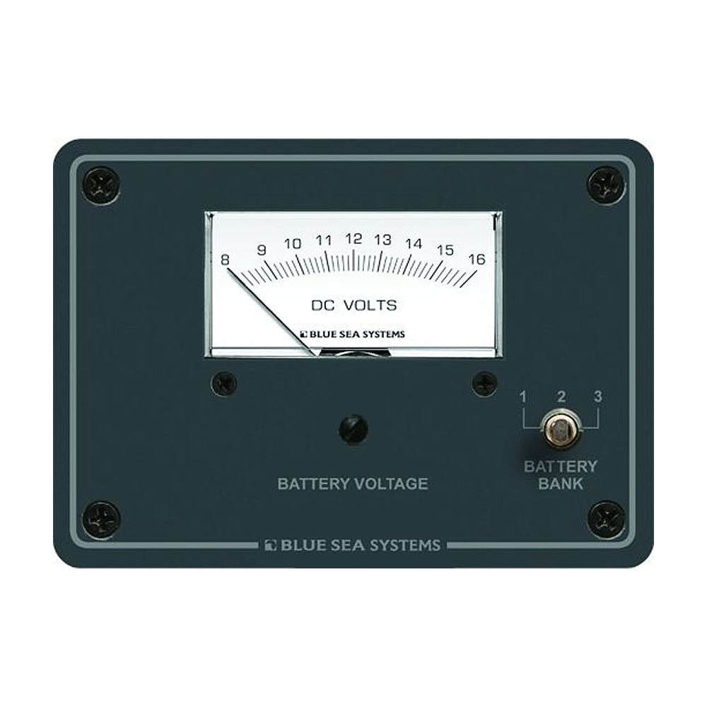 Blue Sea Systems 8015 DC Analog Voltmeter with Panel
