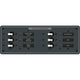 Blue Sea Systems 8096 DC 6 Position Toggle Branch Circuit Breaker Panel - White Switches