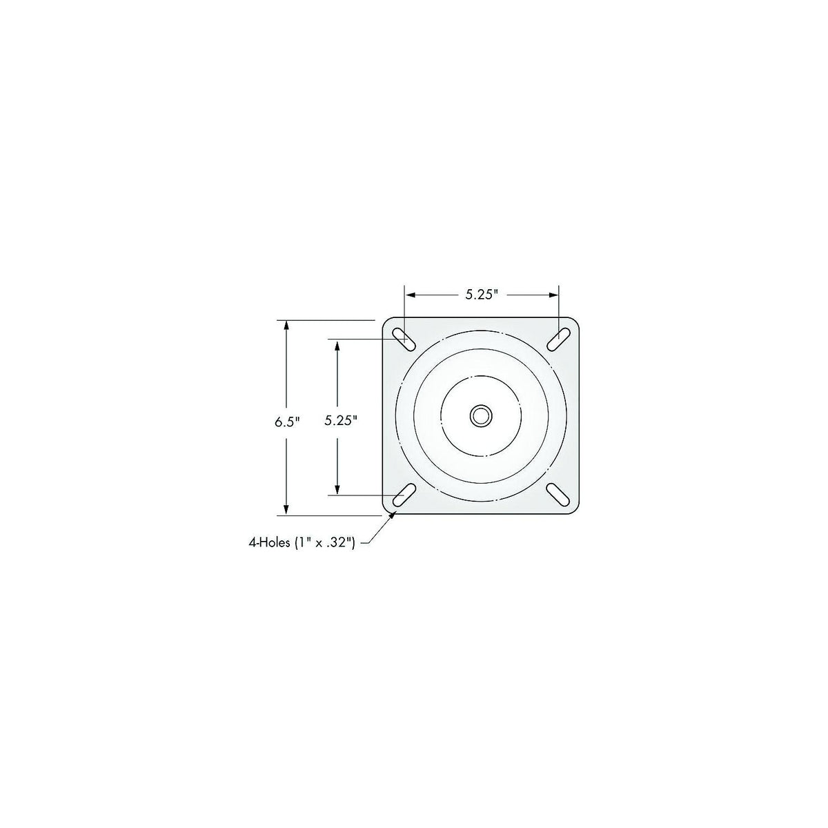 Attwood Marine Lock'N-Pin 3/4" Pin Seat Mount Black E-Coated without Spring