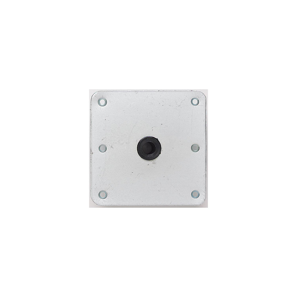 Attwood Marine 67729T Lock'N-Pin 3/4" Base Plate 7" x 7" Threaded Zinc Plated Steel