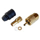 Shakespeare PL-259-58-G Gold Solder-Type Connector with UG175 Adapter & DooDad® Cable Strain Relief for RG-58