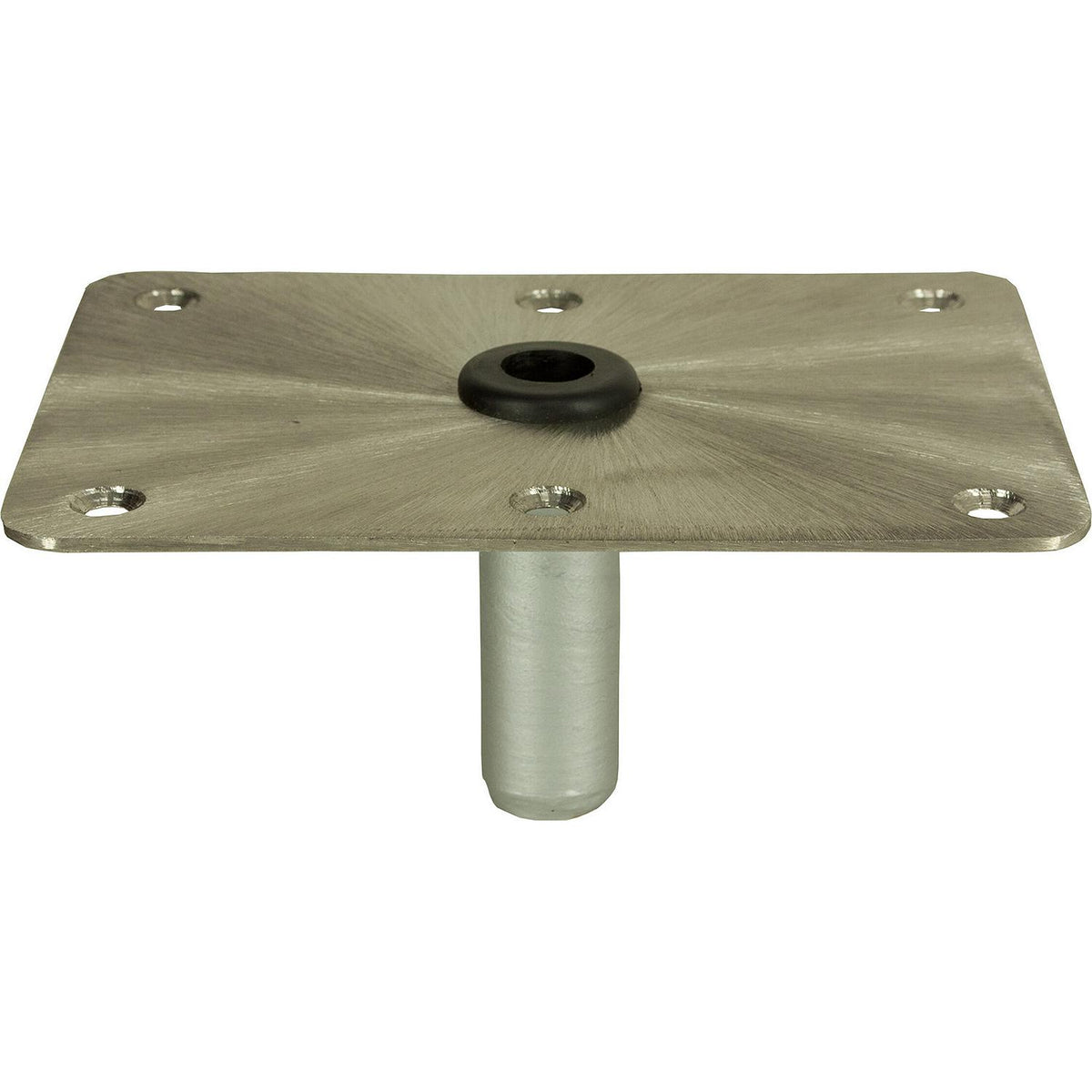 Springfield Marine Kingpin™ Threaded Rectangular Steel Base, Satin Finish, 6" x 8" Stainless Steel