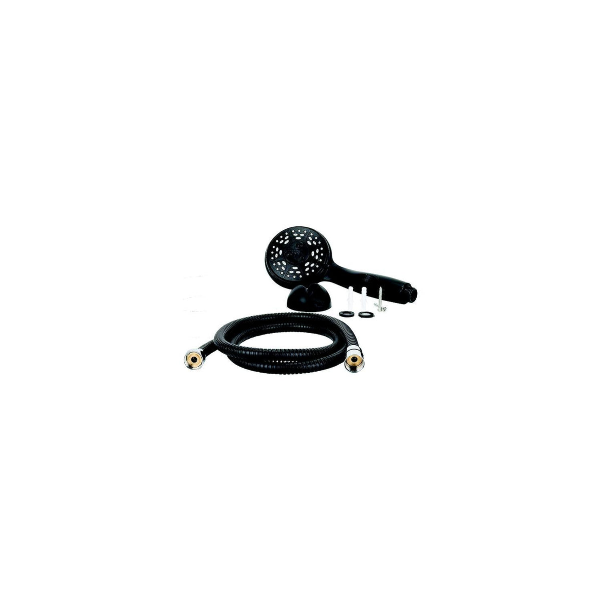 Camco Premium Rv/Marine Shower Head & Hose Kit, Black