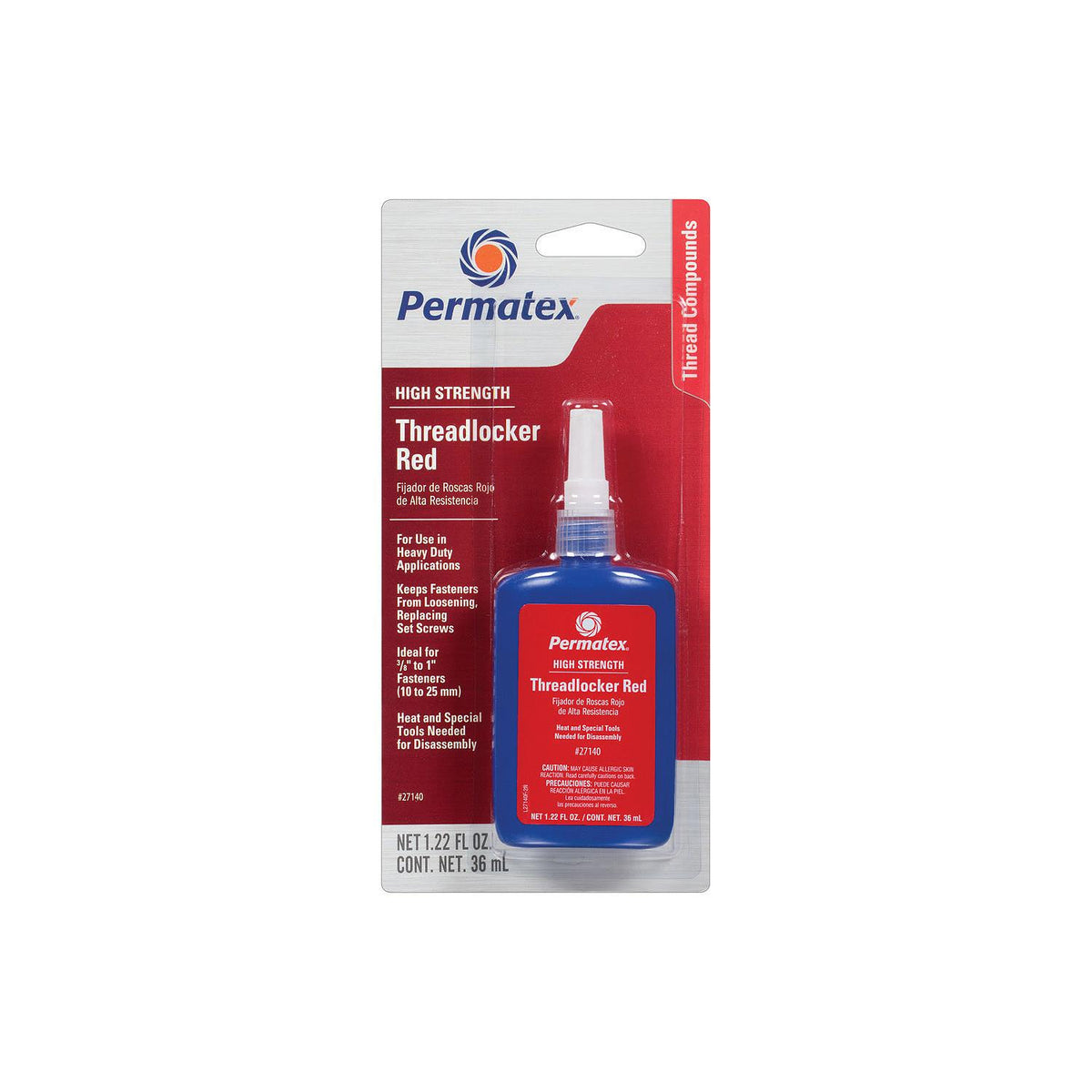 Permatex 36 Ml #271 High Threadlocker