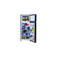 InVision Dicor Refrigerator/Freezer 8 cu. ft. Black, Right Hand Swing