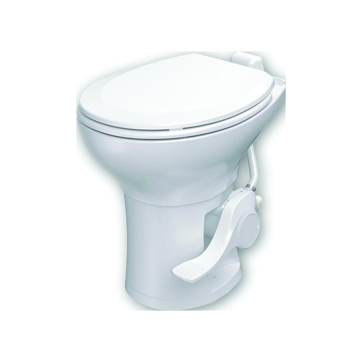 InVision Voyager Plus Rv Toilet With Porcelain Bowl, White, Full Set Height, 17.6" H x 10.67" D