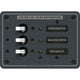 Blue Sea Systems 8058 AC 3 Position Toggle Circuit Breaker Panel - White Switches