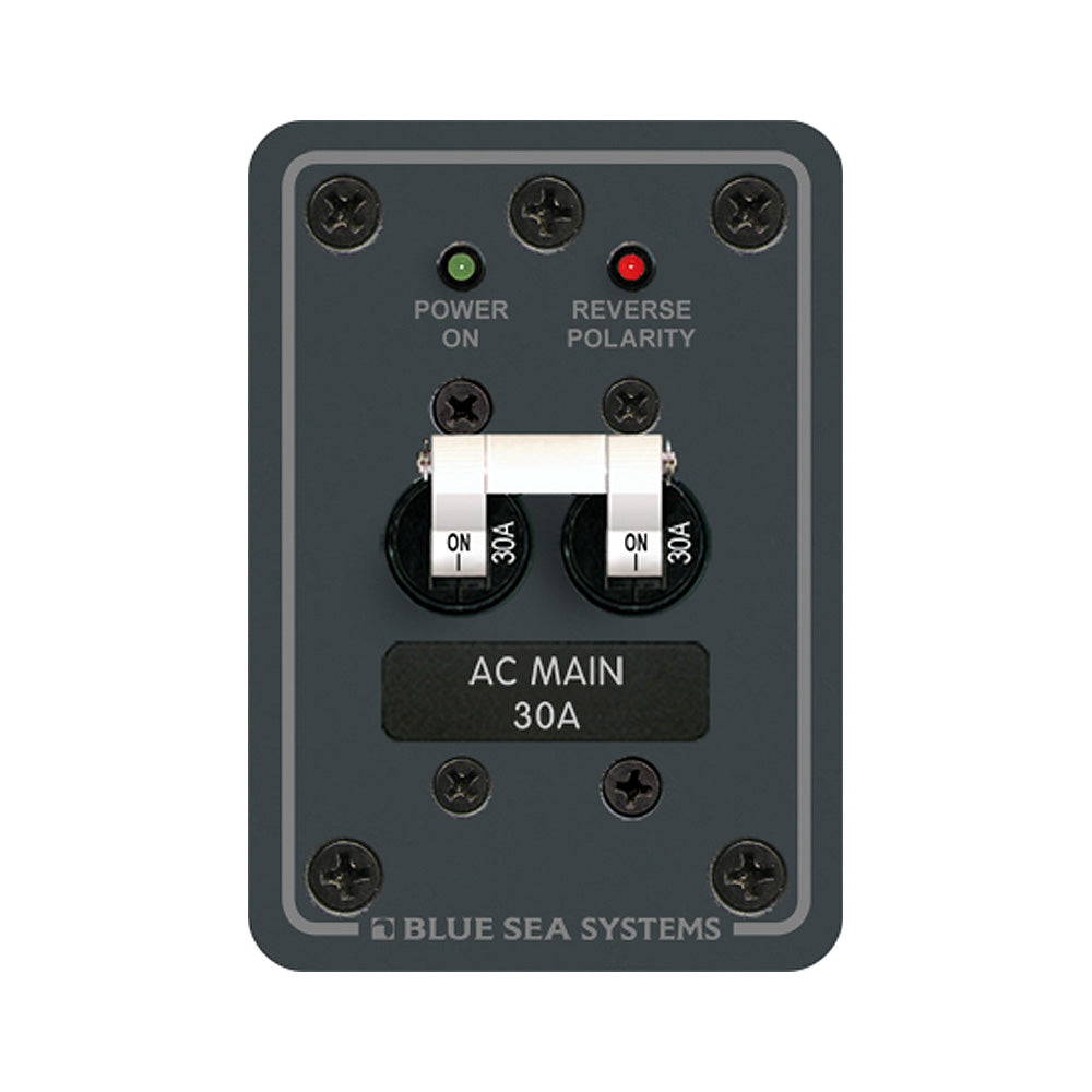 Blue Sea Systems 8077 AC Main Only Toggle Circuit Breaker Panel