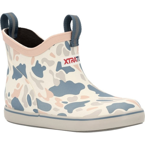 Xtratuf - Kids 4" Ankle Deck Boot XKABDC30 — Ivory Duck Camo / C7