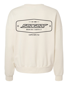 Logo Womens California Wave Wash Sunday Crew PRM2700