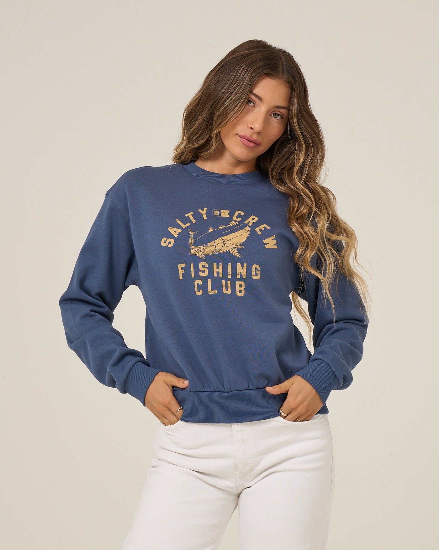 Salty Crew - Women's Fishing Club Crew Fleece