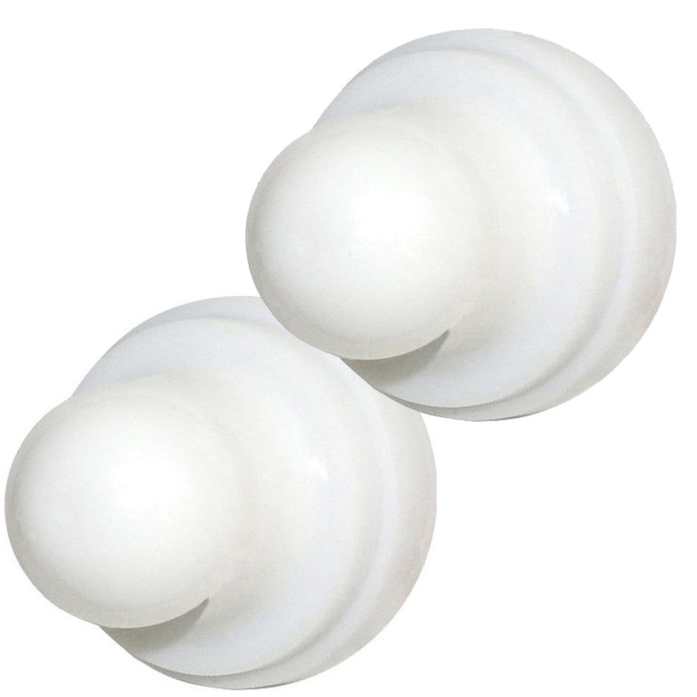 Blue Sea Systems 4136 Push Button Reset Only Circuit Breaker Boot - White - 2-Pack