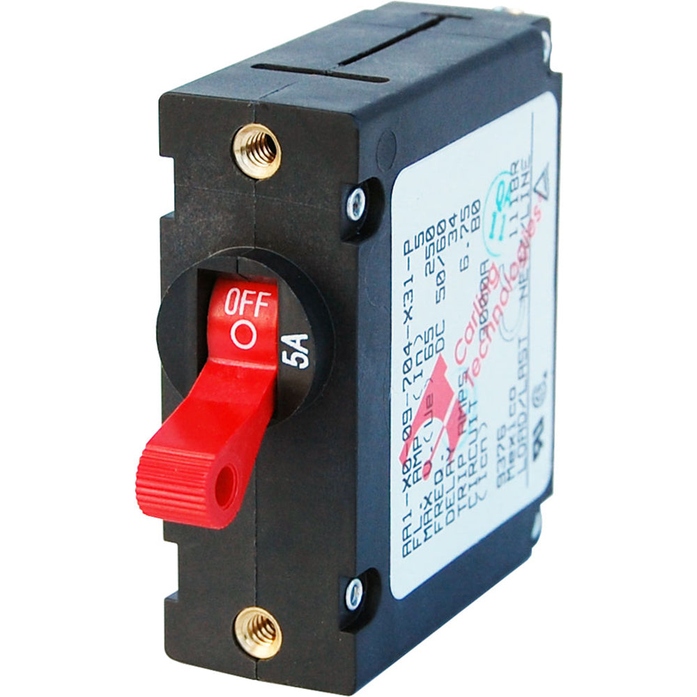 Blue Sea Systems 7201 AC/DC Single Pole Magnetic World Circuit Breaker - 5 AMP