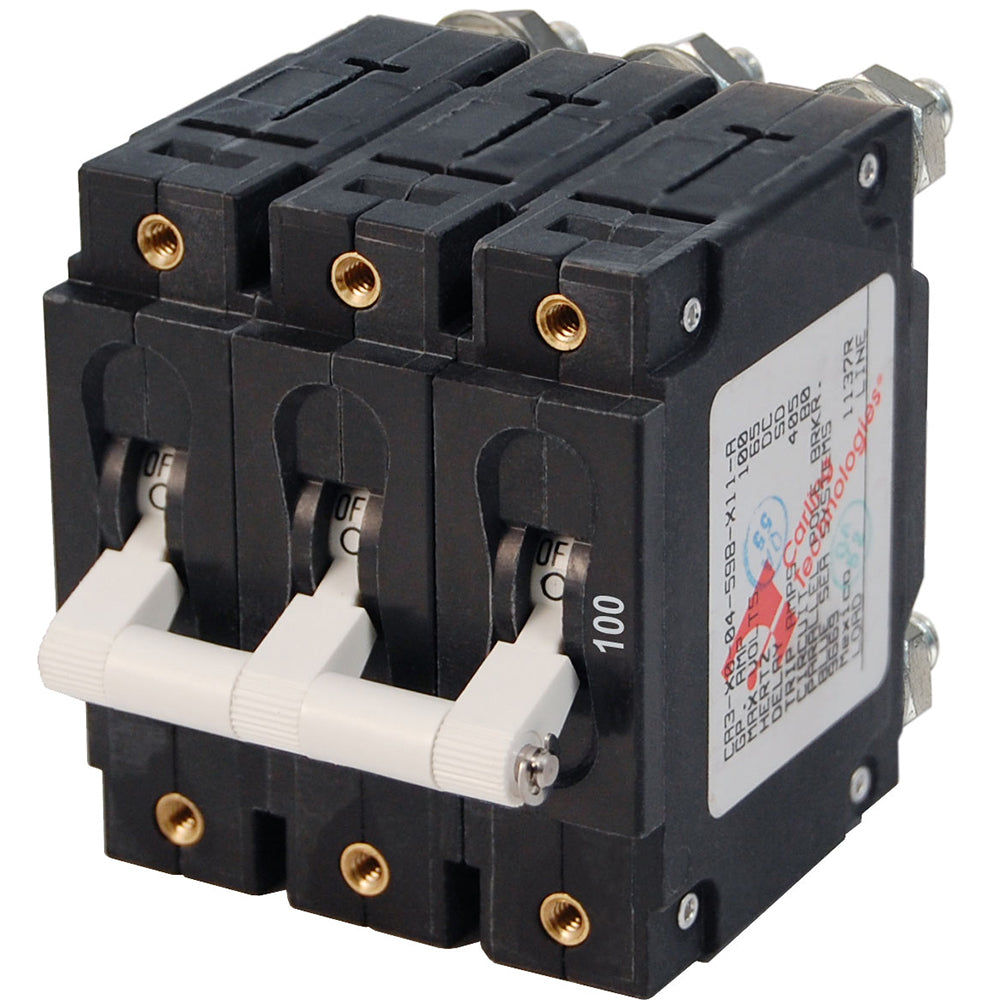 Blue Sea Systems 7290 C-Series Triple Pole Circuit Breaker - 100A