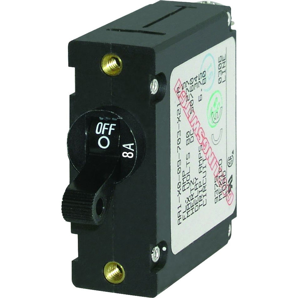 Blue Sea Systems 7347 AC/DC Single Pole Magnetic World Circuit Breaker - 8 AMP